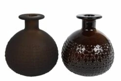 Vaas Diamond Bol Mat/helder Bruin A2 Glas