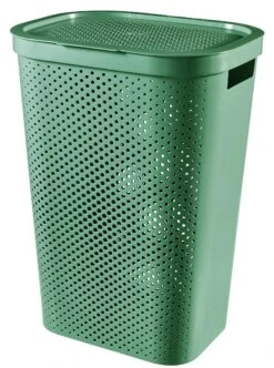 Curver Infinity Wasbox Dots 60 Liter Groen