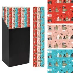 Sintpapier Huisjes 2mx70cm