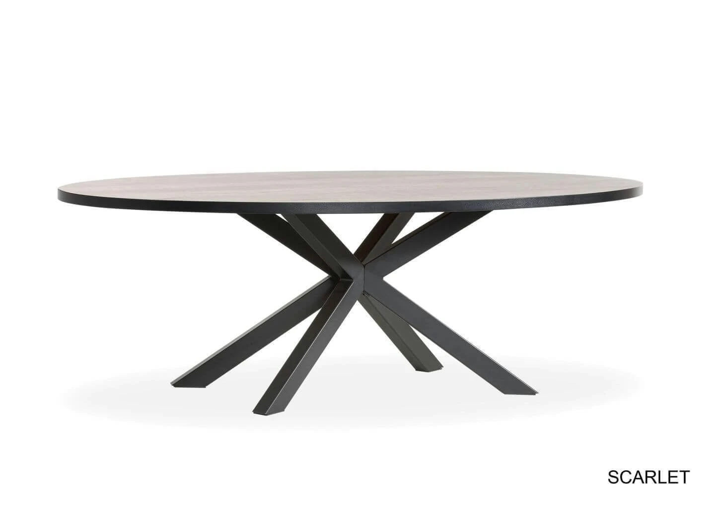 Scarlet Ovale Tafel Lamulux