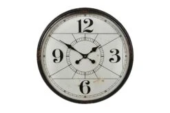 Wandklok Rond Metaal Square Inside