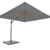 Siesta Premium 300 X 300 Wood Look Zweefparasol Charcoal