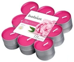 Bolsius Geurtheelicht Brick 18 True Scents 115x115x31 Peony