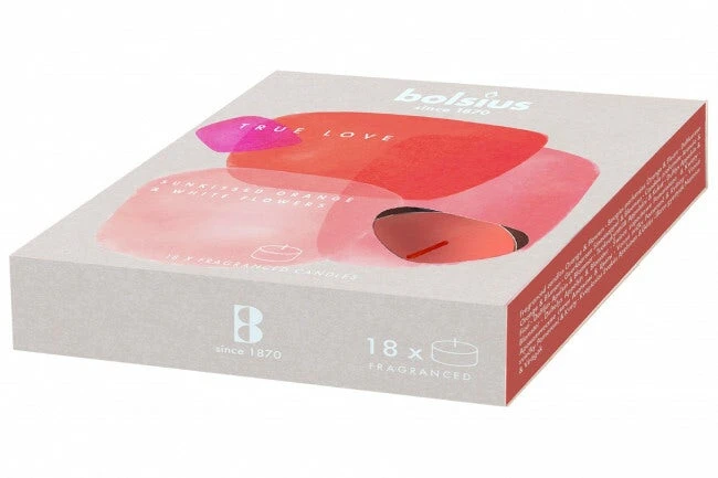 Bolsius True Love Geurtheelicht Brick 18 Coralred - Afbeelding 2