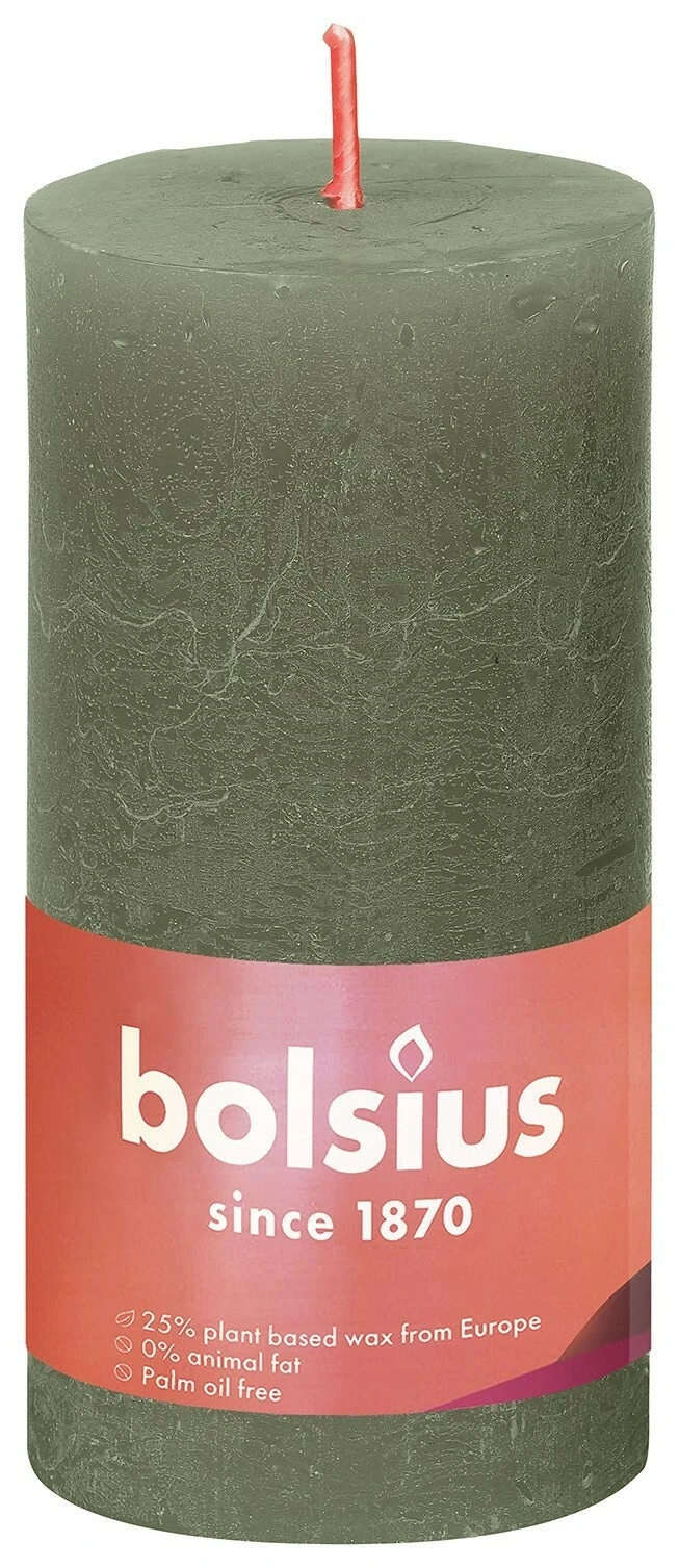 Bolsius Shine Rustiekkaars 100/50 Fresh Olive