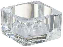 Bolsius Maxilichthouder Square 42/75 Transparant