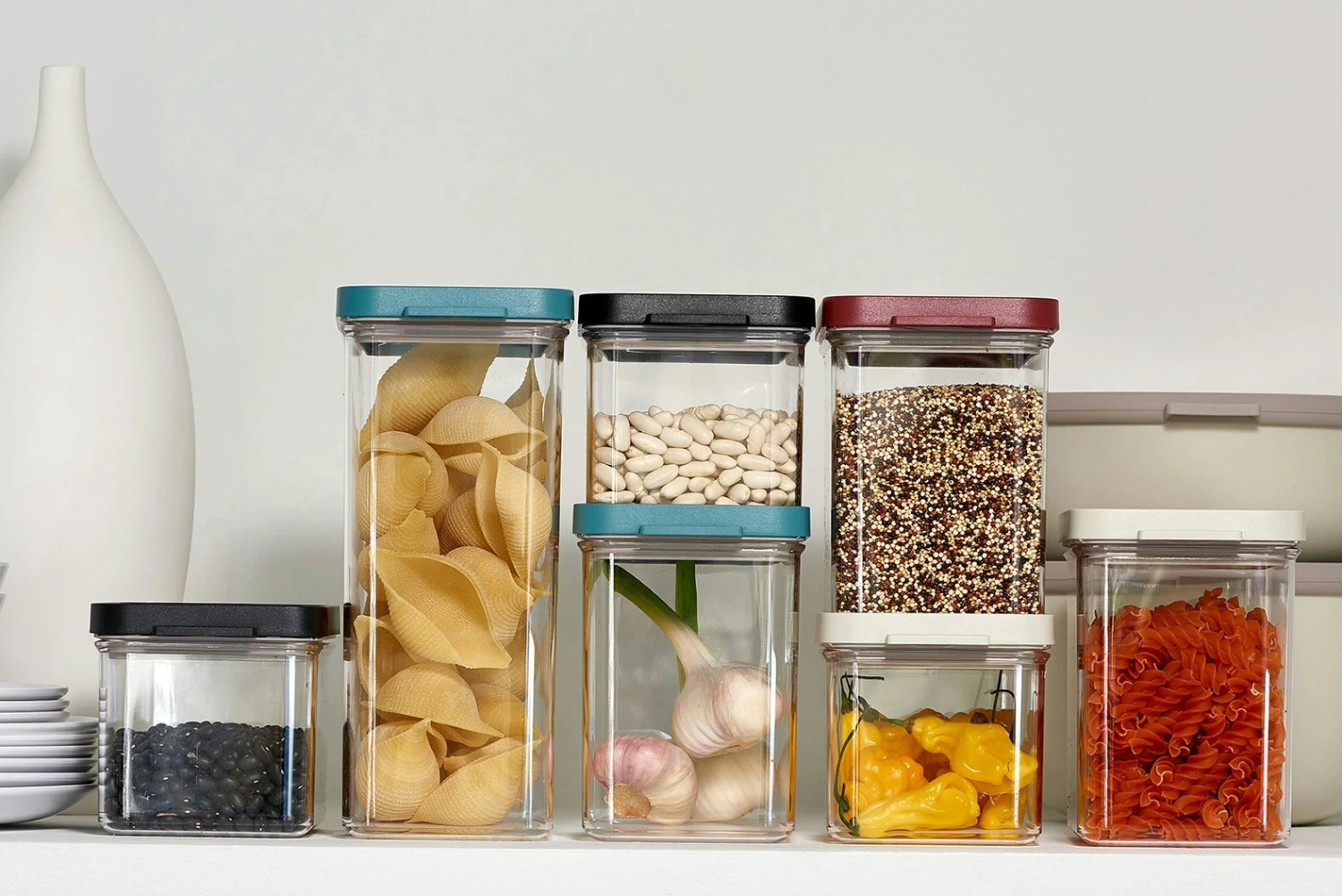 Mepal Bewaardoos Omnia Rechthoekig 2000 Ml - Nordic Black - Afbeelding 2