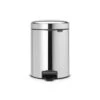Brabantia Pedaalemmer NewIcon 5 Liter Brilliant Steel