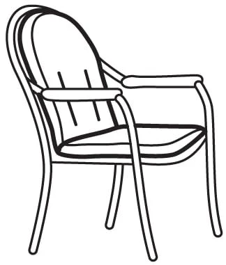 Hartman Tuinstoelkussen Flora Blue Ferrol / Comfort / Fario - Afbeelding 2