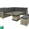 Qopps Aruba Lounge Dining Set Met In Hoogte Verstelbare Tuintafel