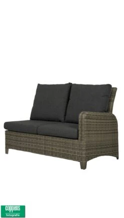 Qopps Aruba 2-zits Arm Links Licht Grijs