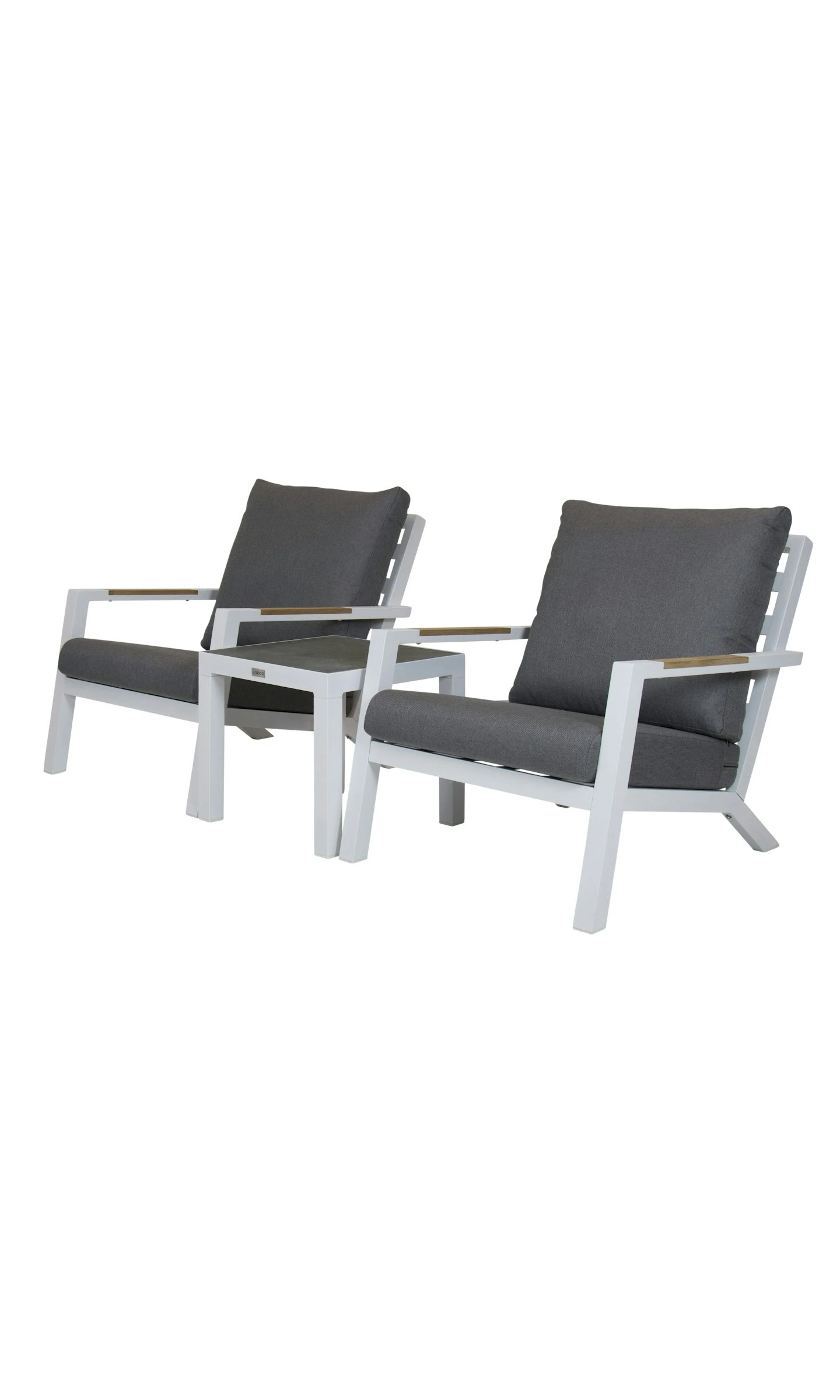Qopps Ascon Set 2 Lounge Stoelen Met Bijzettafel