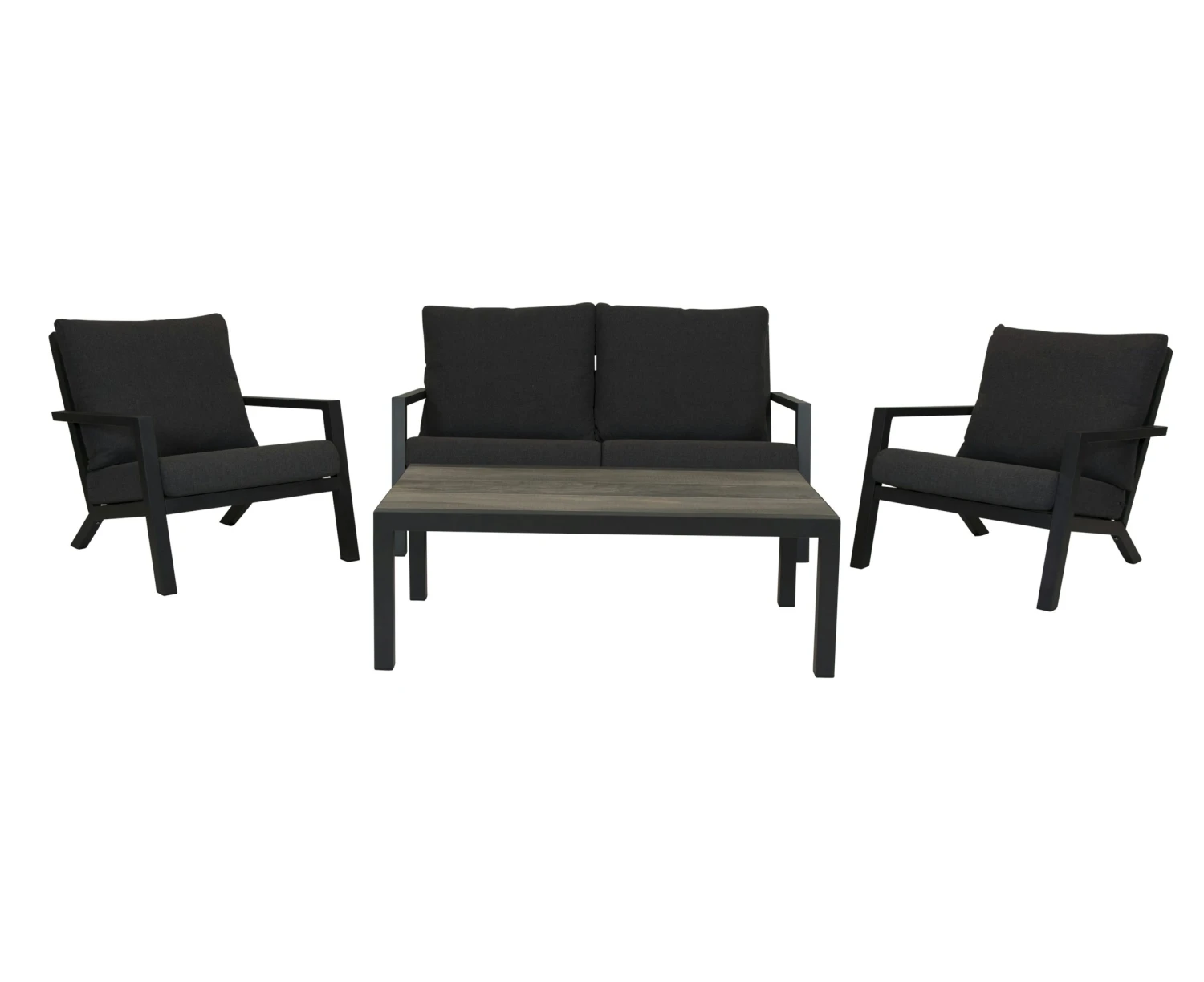 Qopps Atlanta 2 Zits Loungebank Met 2 Loungestoelen Met Koffietafel Devis - Afbeelding 3
