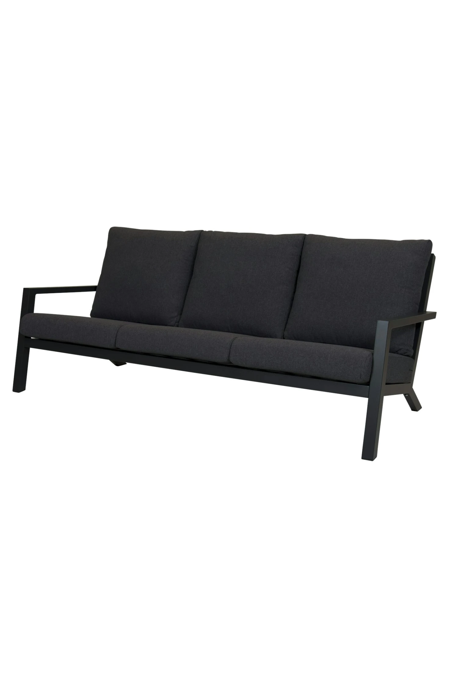 Qopps Atlanta Loungebank 3 Zits Antraciet