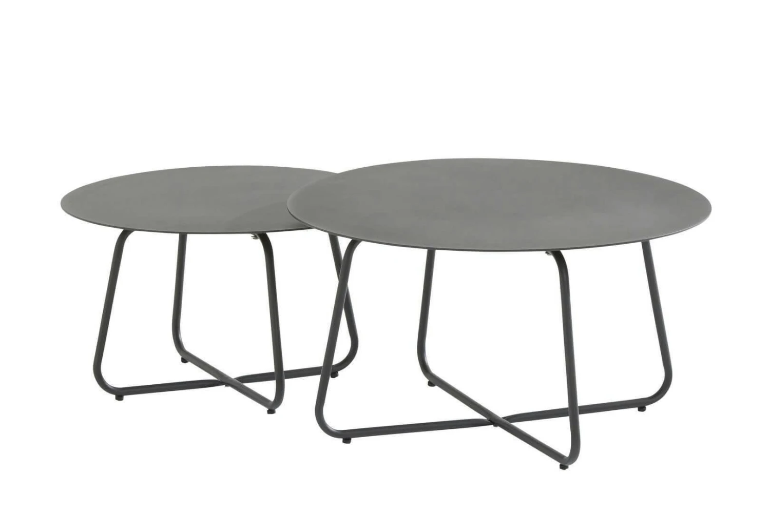 4SO Dali Coffee Tafel 58.5 Cm Rond Antraciet - Afbeelding 2