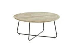 4SO Axel Lounge Tuintafel Teak Rond 90 Cm