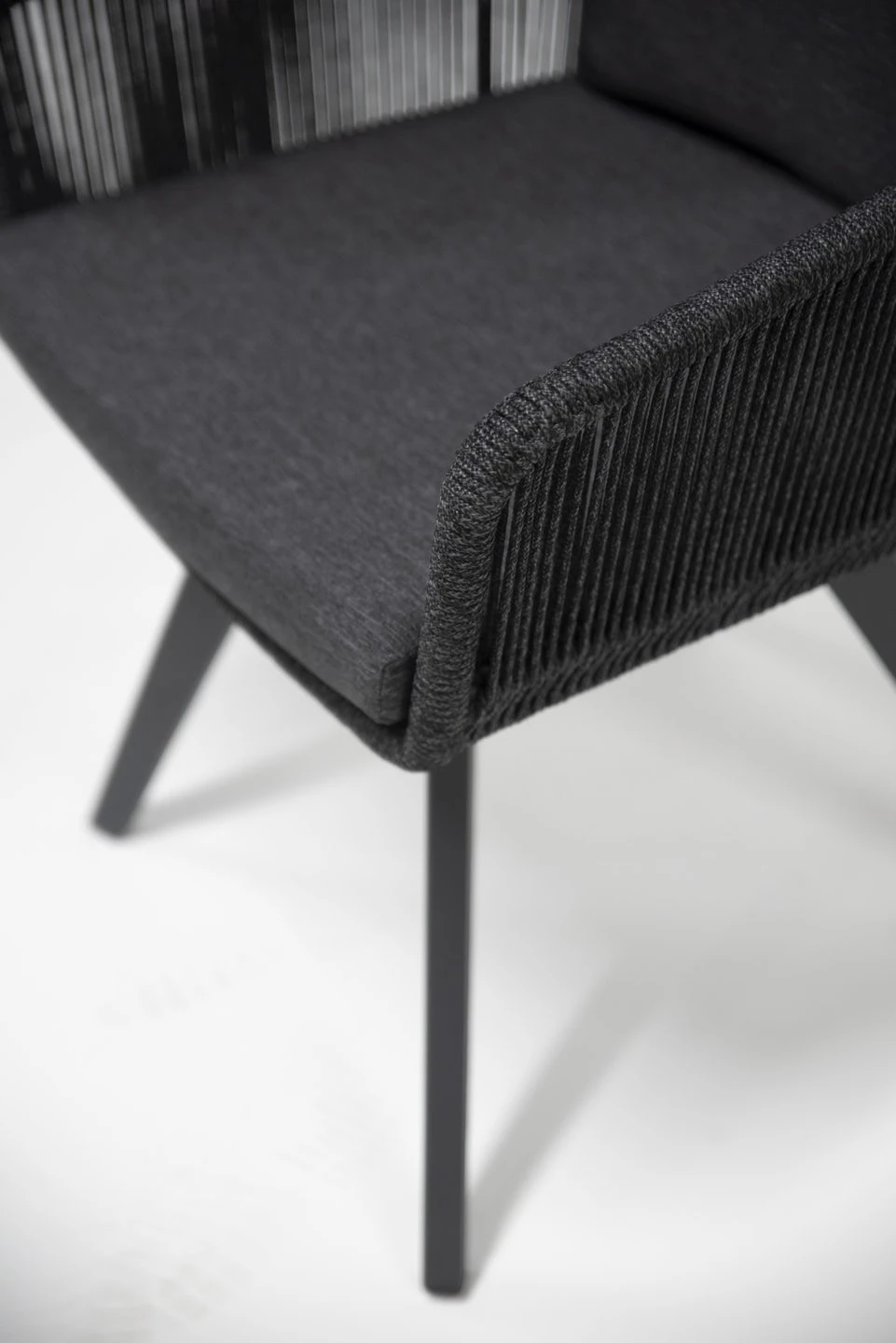 Flores Dining Tuinstoel Antraciet Aluminium - Afbeelding 6