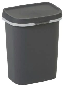 Curver Mistral Afvalbak Flat 10 Liter Antraciet