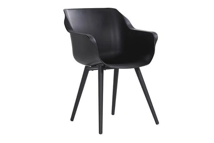 4 X Hartman Sophie Studio Dining Armstoel Carbon Black - Afbeelding 7