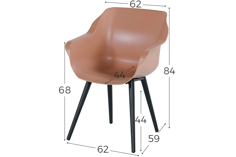 4 X Hartman Sophie Studio Armchair Italian Terra - Afbeelding 2