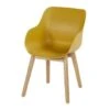 Sophie Organic Dining Armstoel Teak Curry Yellow