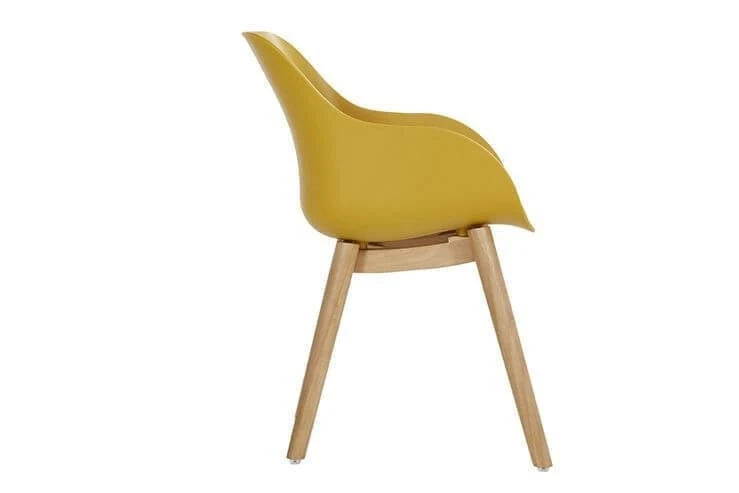 Sophie Organic Dining Armstoel Teak Curry Yellow - Afbeelding 3