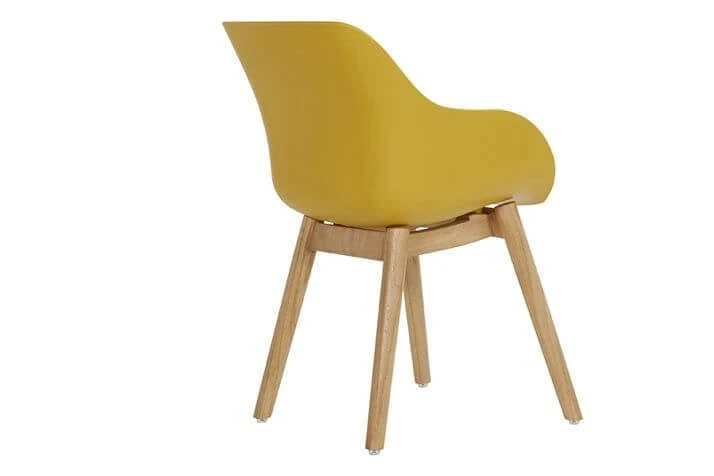 Sophie Organic Dining Armstoel Teak Curry Yellow - Afbeelding 5