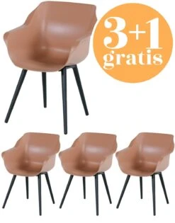 4 X Hartman Sophie Studio Armchair Italian Terra