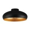 Eglo Plafondlamp Mogano Staal Zwart/ Goud