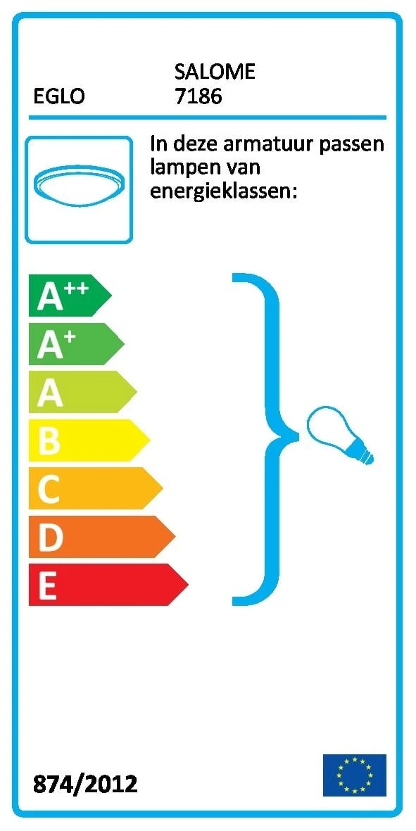 Eglo Plafondlamp Dm300 Albast/chroom 'salome' - Afbeelding 3