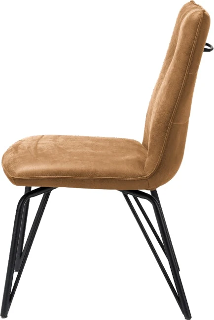 Bella Eetkamerstoel - Rocky Cognac + Greep Rond Frame - Afbeelding 4