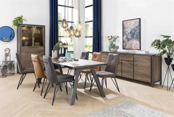 Bella Eetkamerstoel - Rocky Lava - Greep Rond Frame - Afbeelding 4