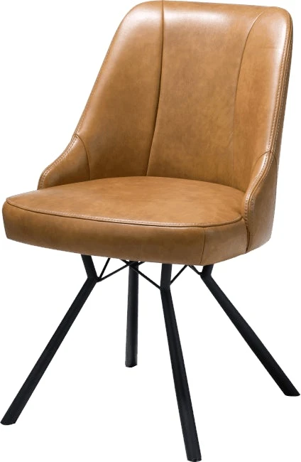 Eefje Eetkamerstoel - Leder Laredo Desert - Afbeelding 2