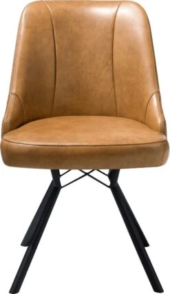 Eefje Eetkamerstoel - Leder Laredo Desert