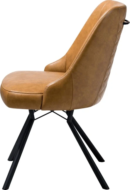 Eefje Eetkamerstoel - Leder Laredo Desert - Afbeelding 3