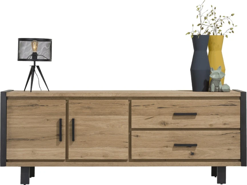 Brooklyn Dressoir 210 Cm - 2-deuren + 2-laden - Afbeelding 2