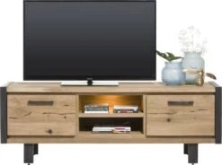 Brooklyn Lowboard 170 Cm - 2-kleppen + 2-niches (+ Led)