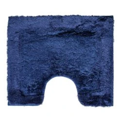 Toiletmat 60x50cm Uni Blauw