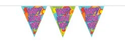 Vlaggenlijn Happy Birthday 10 Meter