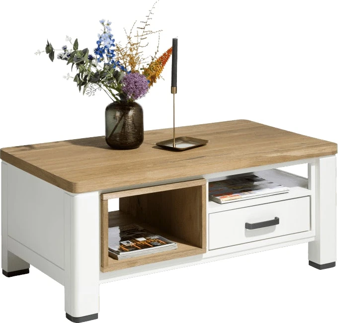 Arizona Salontafel 110 X 60 Cm - 1 Lade T&t + 2-niches - Afbeelding 2