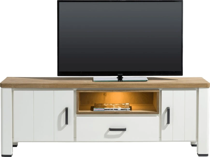 Arizona Lowboard 170 Cm - 2-deuren + 1-lade + 1-niche (+ Led)