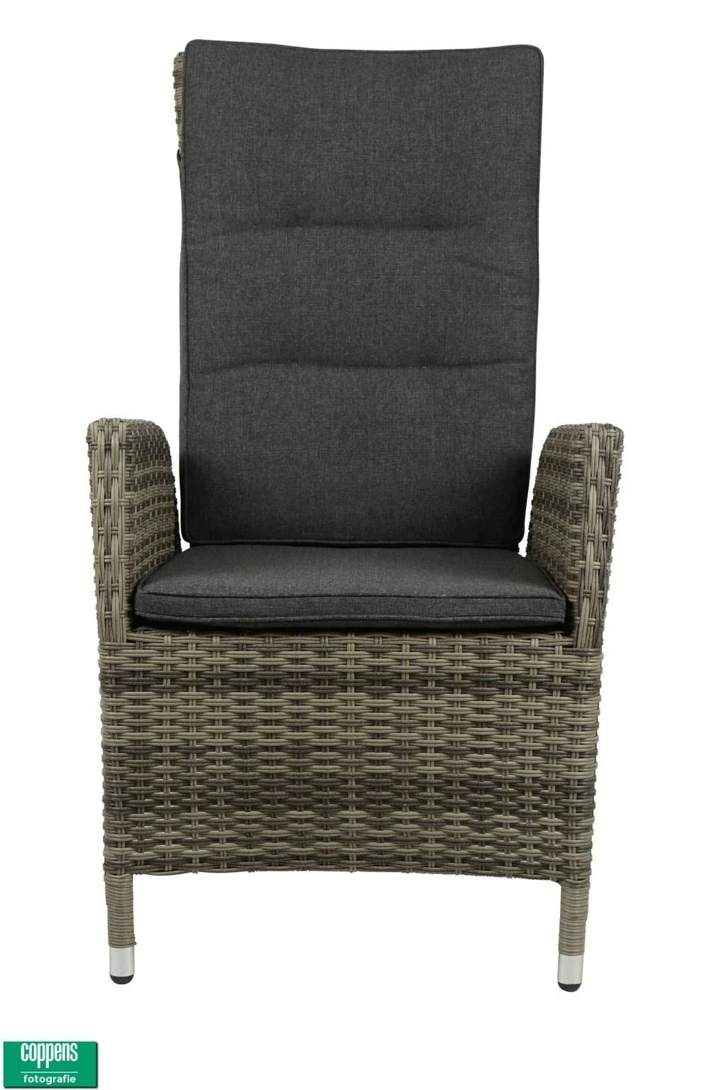 Qopps Manhattan Grijs Verstelbaar Tuinstoel - Afbeelding 2