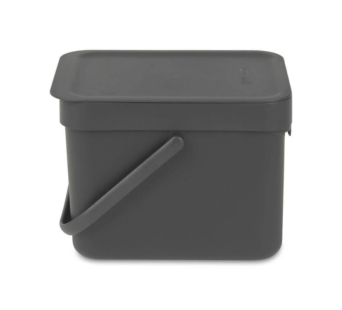 Brabantia Sort & Go Afvalemmer 6 Liter Grey - Afbeelding 2