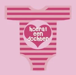 Servetten Hoera Een Dochter