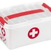 Sunware Q-line First Aid Box 6 Liter Met Inzet Wit/transp/rood