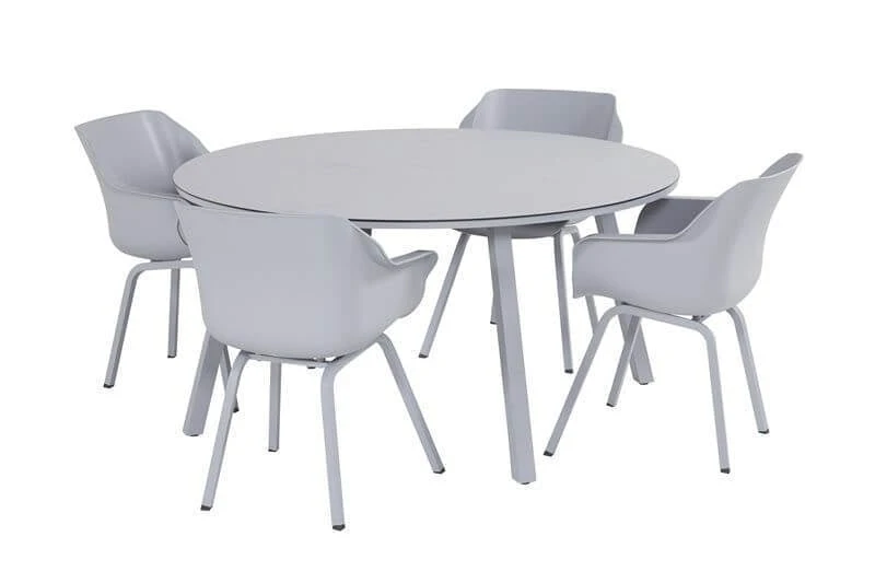 4 X Hartman Sophie Element Dining Armstoel Misty Grey - Afbeelding 7