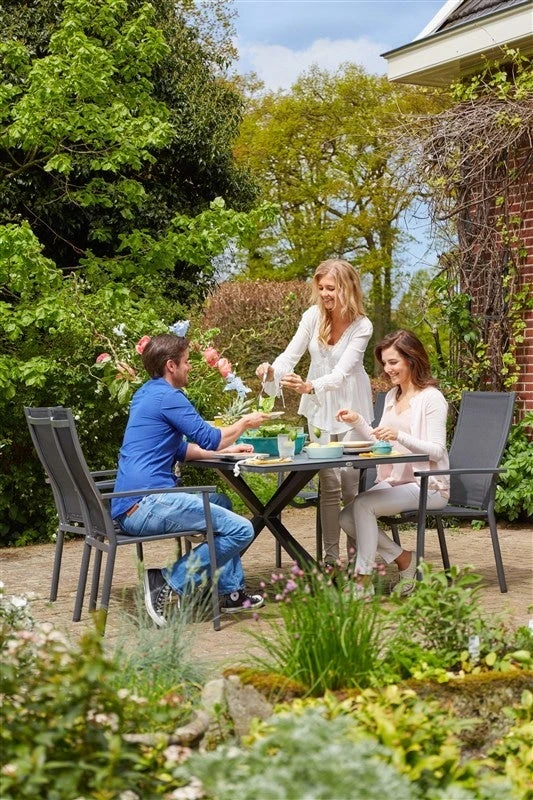 Hartman Aruba Dining Tuinstoel Stapelbaar Antraciet - Afbeelding 7