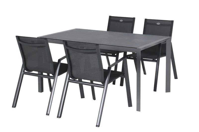 Hartman Aruba Dining Tuinstoel Stapelbaar Antraciet - Afbeelding 3