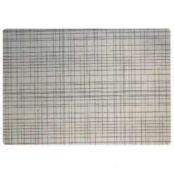 Placemat 40x43cm Salvamantel Damero Liso Crudo