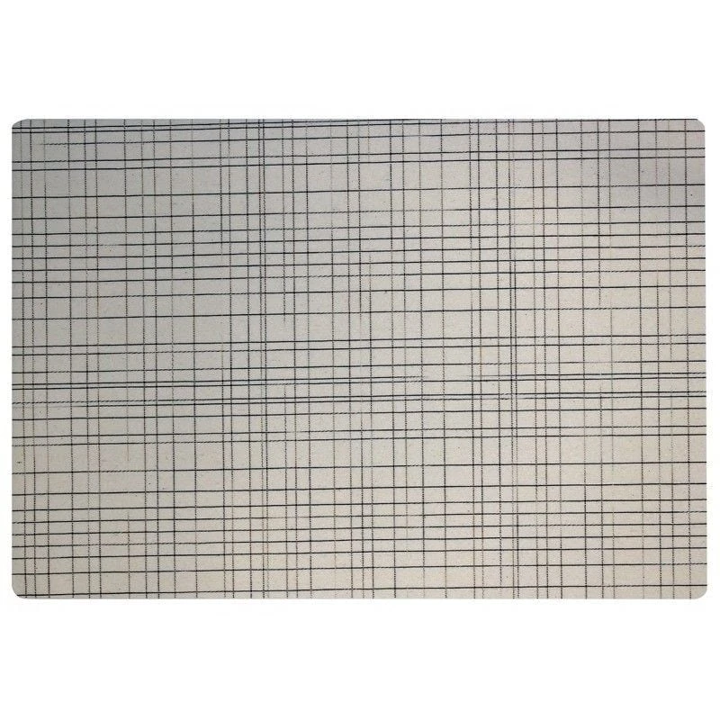 Placemat 40x43cm Salvamantel Damero Liso Crudo
